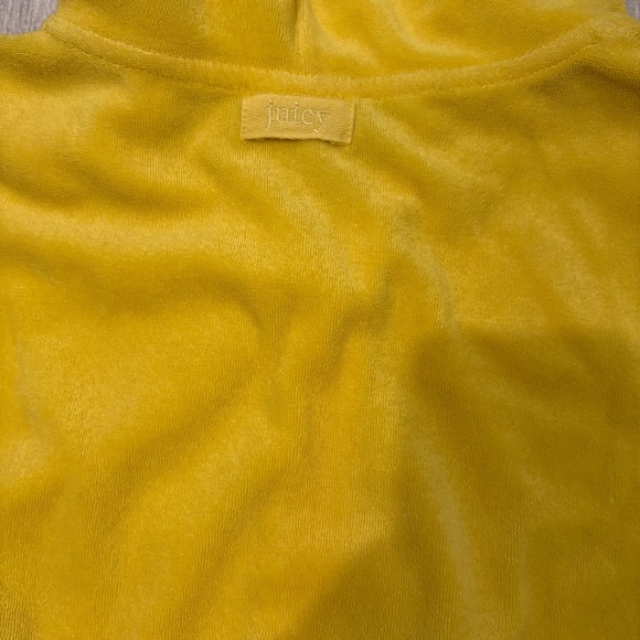 Y2K Juicy Couture Black Label Morning Sunshine Microterry Hooded Romper, Sz S - Picture 13 of 15